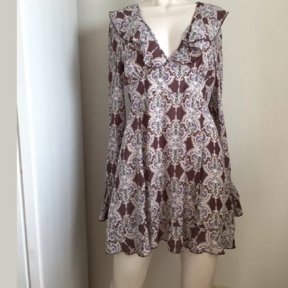 Free People Multi Colored Bohemian Print Dress - Picture 2 of 5